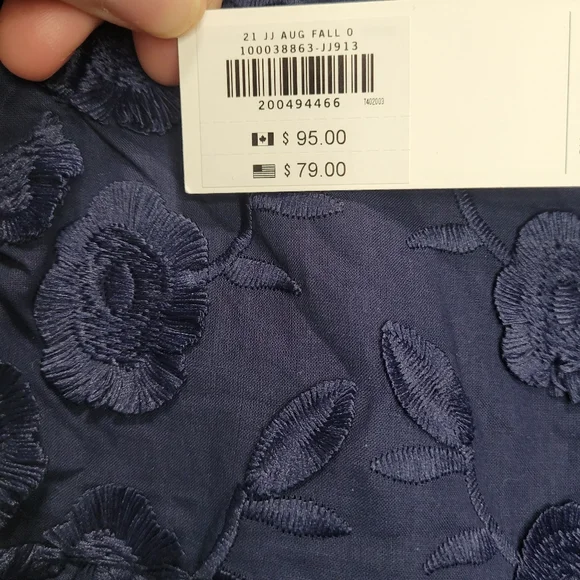 Janie and Jack Navy Floral Dress NWT - Picture 5 of 5